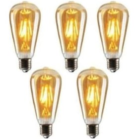 Resim Cata 5 Adet Ct-4284 Uzun Fılament Rustik Led Ampul 6w 