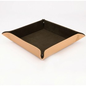 Resim Onywatch Gerçek Deri Vale Tepsi Set Valet Tray Saat Saklama Kutusu Çoklu Rolex Kutusu Ofis Düzenleyici Ofis Organizer Watch Box Yatakbaşı Tepsisi 