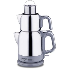 Resim KORKMAZ Çaytema Elektrikli Çaydanlık Inox Gri 1.7 lt A331-10 