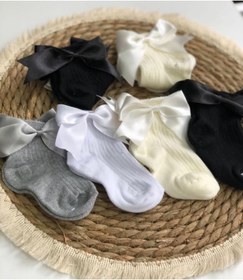 Resim ÖZKARDEŞLER BABY Bebek Soket Fiyonklu 6 Lı Paket 