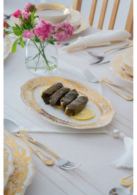 Resim Acar Oasis 12 Kişilik 60 Parça Porselen Yemek Takımı Renkli 