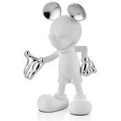 Resim Mıckey Mouse Whıte Gold Dekor 18x11x29 Cm 