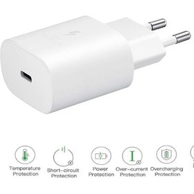 Resim Samsung Galaxy M05 Uyumlu Type-c Ultra Hızlı Şarj Cihazı 22.5w 3.0 Amper Beyaz Şarj Başlığı Adaptör 