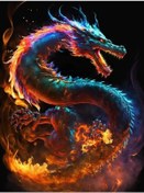 Resim Siyah Diy 5d Elmas Boyama Yanan Hayvanlar Yılan Ve Leopar Tam Kare Yuvarlak Matkap Tak Tavşan Ejderha Mozaik Kanvas Tablo 56919107 