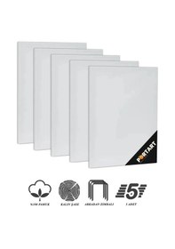 Resim Portart Tuval %100 Pamuk 35x50 Cm 5'li Paket 