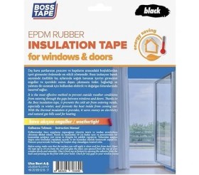 Resim CetKing Tape Epdm Kauçuk Pencere Kapı Izolasyon Bandı Siyah 5MMX15MMX5MT 