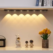 Resim Modern LED Hareket Sensörü Şerit Işık, Ayakkabı Dolapları, Ekran Kutuları, Dolaplar, Akıllı Dolaplar için Kablosuz Şarj Edilebilir Manyetik Işık Barı - Tepelik Etkisi, Kablolama Gerektirmez, Kolay Kurulum, USB Gücü, Plastik Malzeme, Moire Deseni, Lacivert Kaplama, Düğme Kontrolü, Ayarlanabilir Parlaklık, Ev Dekoru için LED Işıklar, Akıllı Aydınlatma, Minimalist Dekor, Şık Tasarım, Yüksek Kaliteli Işıklar, Ev Dekoratörleri 