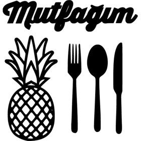 Resim Mutfağım Sticker 20 x 20 cm 