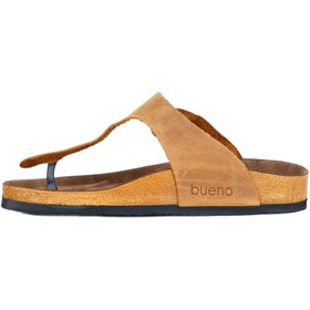 Resim Bueno Shoes Sarı Greyzi Deri Erkek Parmak Arası Terlik 05mt101 