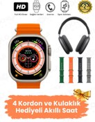Resim Teknoloji Gelsin H27 Ultra 3 Akıllı Saat 2,19 ekran Nfc Gps, Bluetooth Kulaklık ve 4 Kordon hediyeli Kombinasyon set 