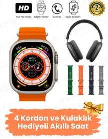 Resim Teknoloji Gelsin H27 Ultra 3 Akıllı Saat 2,19 ekran Nfc Gps, Bluetooth Kulaklık ve 4 Kordon hediyeli Kombinasyon set 