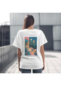 Resim Samsara Serisi No:2 T-shirt - Beyaz 
