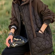 Resim Plus Beden, Şık Kapüşonlu Kaban - Kalın Polar Astarlı Oversize Ceket, Kadın ve Erkek için Yıkanabilir Kışlık Cepli Sonbahar/Kış Dış Giyim 