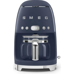 Resim Smeg 50's Style Mavi Filtre Kahve Makinesi 1,4 lt Kapasite Metal Malzeme ile Sıcak Tutma Fonksiyonu 