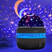 Resim USB ile Çalışan Dönen Sihirli Toplu Renkli Aurora, Yıldızlar ve Ay Efektleri Bulunan LED Gökyüzü Projektörü Işığı, Yatak Odası, Oturma Odası, Araba İçin Uygun - Büyüleyici Gece Atmosferi Yaratan Mükemmel Doğum Günü Hediyesi 