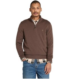 Resim Timberland Williams River Cotton Yd 1/4 Zip Sweater - Tb0a2bmx2431-11280 Kahverengi 