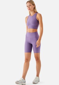 Resim Violet Biker Lila Spor Tayt - Lila / M 