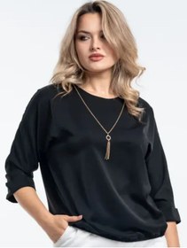 Resim Meriline Style Şık Büyük Beden Bluz 275595944 Siyah 