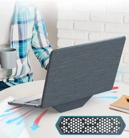Resim Apple Macbook Uyumlu Pro 13 2020 Macbook Uyumlu Kumaş Kapak - Gri Çok Renkli 