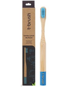 Resim T-Brush Bambu Yumuşak Çocuk Diş Fırçası 