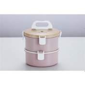 Resim Vagonlife WS-008 1600ml Pembe Çelik Saklama Kabı 