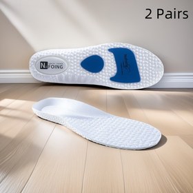 Resim 2 Çift NAFOING EVA Tabanlık - Erkekler ve Kadınlar için Şok Emici, Nefes Alabilen Yumuşak Tabanlık, Koşu, Yürüyüş ve Günlük Kullanım için Yumuşak ve Rahat Tasarım, Anti-Slip Taban, Bahar Festivali ve Tatil Hediyeleri, EVA Tabanlık 