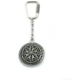 Resim Aykat_Kuyumculuk Isimli Gümüş Anahtarlık Üzerine Ad Ve Soyadı Yazılabilen Telkari 