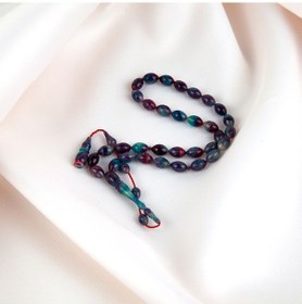 Resim Kadim Katalin -eski Sehpa Obje Arpa Kesim 5.5x9mm Tesbih -ibrahim Yeşilnacar Usta İşi Çok Renkli 