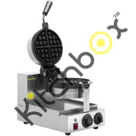 Resim Kitchbox Ticari Endüstriyel Üçgen Belçika Waffle Makinesi 