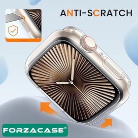 Resim Apple Watch 7/8/9 41mm ile uyumlu Önü Açık Sert Plastik Rubber Kılıf - FC380 