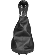 Resim Monyee Vw Touran 2003-2010/caddy Mk2 2004-2009 İçin 6 Vites Kayışlı Değiştirme Kolu, Dayanıklı Pu Deri, Kolay Kurulum Siyah 