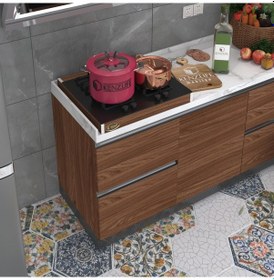 Resim Kenzlife ankastre modülü kabini lutetyum cvz ocak altı tezgah aparatı 