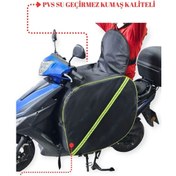 Resim Scooter Diz Örtüsü Rüzgar Koruma Kalın Özel Yapım-2271 