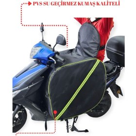 Resim Scooter Diz Örtüsü Rüzgar Koruma Kalın Özel Yapım-2271 