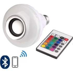 Resim Leddolu - Music Bulb Bluetooth Hoparlör Akıllı LED Ampul Lamba 479 