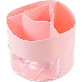 Resim Ganzhoushop Kırtasiye Malzemeleri Düzenleyici Kırtasiye Kullanımı İçin Döner Kalemlik Kalemlik Ofis İçin Basit Ve Şık Tasarım 13.5x13.5x12cm 1paketpembe 