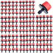 Resim 50-500 adet Ayarlanabilir Sulama Damlalıkları 1/4'' Emici Damlalık Mikro Damla Sulama Damlalıkları Sulama Sistemi için 