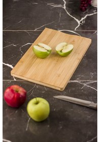 Resim Bambu Kesme Tahtası Sunum Tahtası 20x30 Kahverengi 