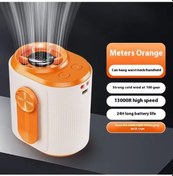 Resim Yüksek Hızlı Bel Tipi Vantilatör, Led Ekran, Turuncu, 