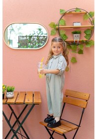 Resim Oliven The Kid Oliventhekid Yakalı Pileli Kız Çocuk Tulum Mint Mint Yeşili 