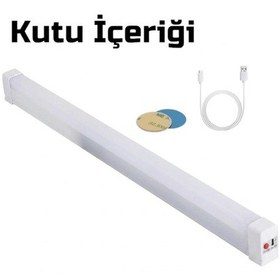 Resim Usb Şarjlı 3 Modlu Mıknatıslı Otel-yurt-ev-kamp Feneri Led Şarjlı Işıldak 5 W 17cm Renkli 