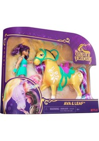 Resim Mey İthalat Unicorn Academy Ava Ve Tek Boynuzlu At Leaf Seti 12 Cm 