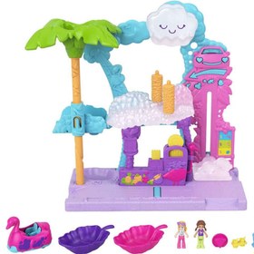Resim Polly Pocket Flamingo Araba Su Eğlencesi Seti HHJ05 - 4+ Yaş 