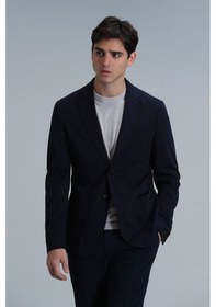 Resim Lufian Erkek Peler Spor Blazer Slim Fit Ceket 111140158 Lacivert 
