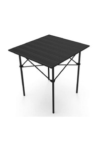 Resim Temiz Pazar Katlanır Piknik Ve Kamp Masası Siyah 