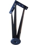 Resim Metal Boru Ayak Kütük Masa Dresuar Kaşıklık Kitaplık Orta Sehpa Zigon Ayağı 45 Cm 1 Adet 