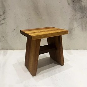 Resim Teknocan Iroko Ahşap Banyo Taburesi Oturak Tool (L) 