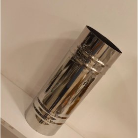 Resim Renuzu Soba Borusu Çap 13 cm Derinlik 65 cm Paslanmaz Krom Çelik 430 
