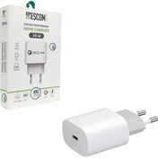 Resim Escom Gold ESC-510 20W Type-C Şarj Adaptörü 