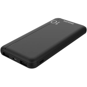 Resim Philips Powerbank Taşınabilir Şarj Cihazı Siyah 10.000mah Dlp1810nb 